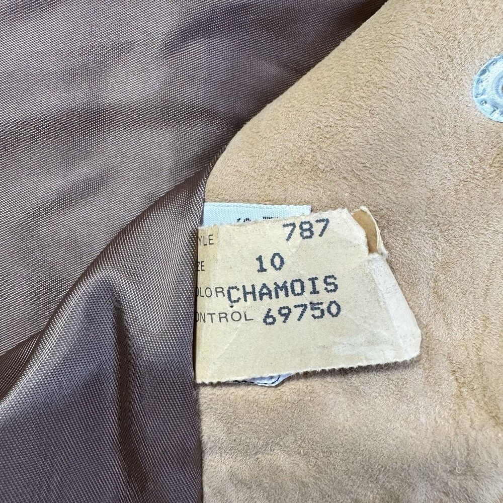 1970s Vintage New England Sportswear Co Suede Jacket Women’s 10 USA Tan - Picture 6 of 14